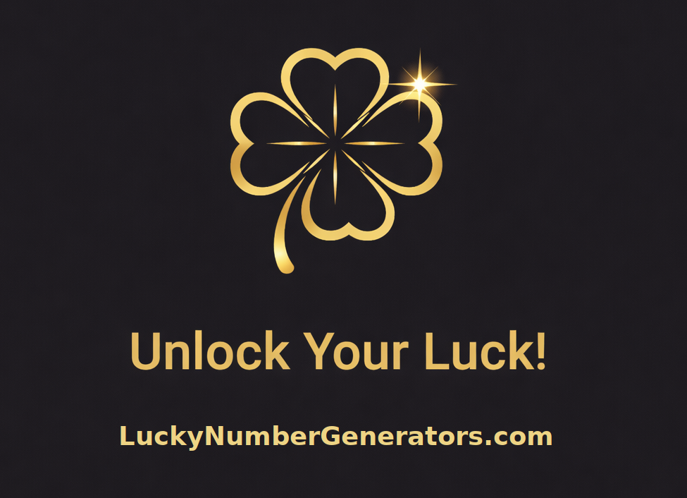 Lucky Number Generators - Generate your lucky numbers for today, calculated based on your name or date of birth!